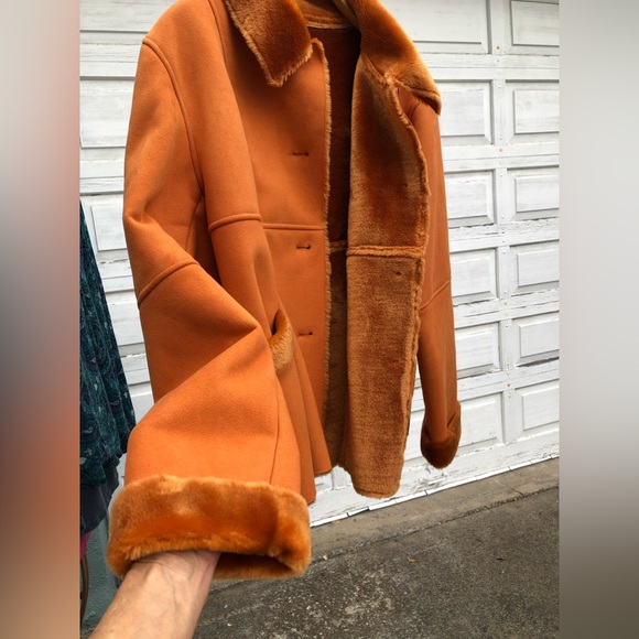 MARVIN RICHARDS RUST-ORANGE COAT - Picture 3 of 7